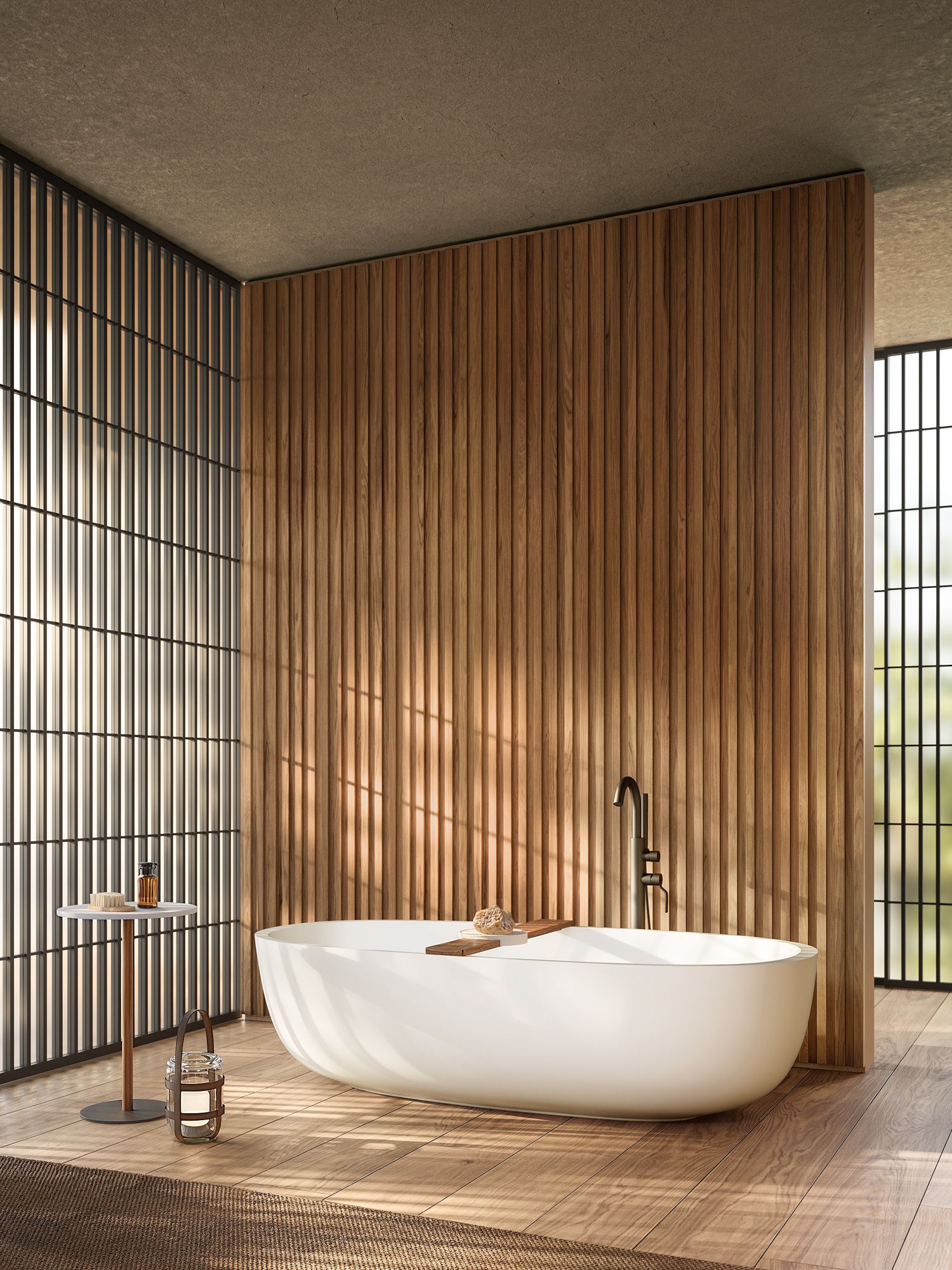 Baignoire scandinave - inspiration decoration