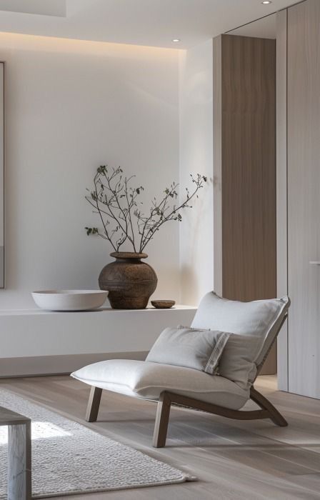 Home office scandinave avec bureau en bois clair